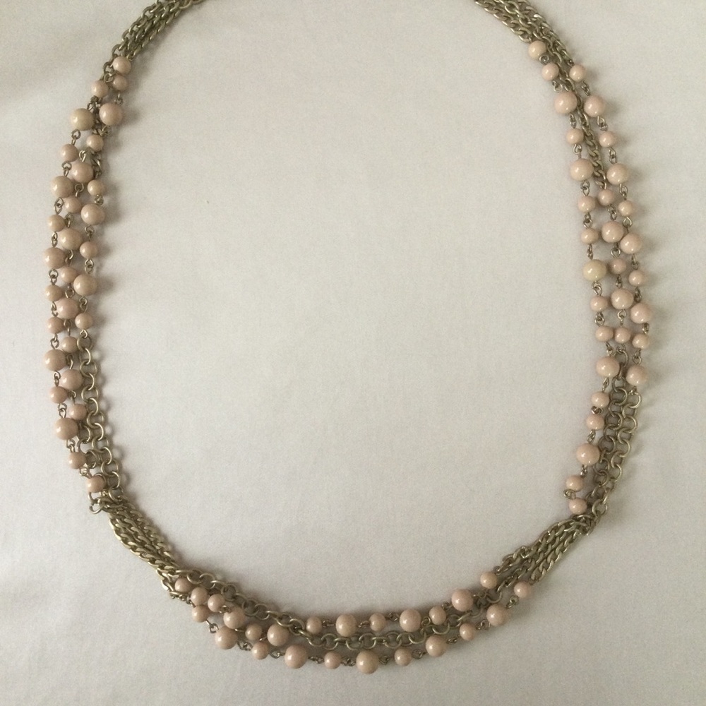 J. Crew Three Strand Beaded Necklace - Picture 2 of 5